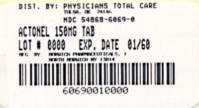 Actonel package label 150mg.jpg PRINCIPAL DISPLAY PANEL - 150 mg - Actonel package label 150mg